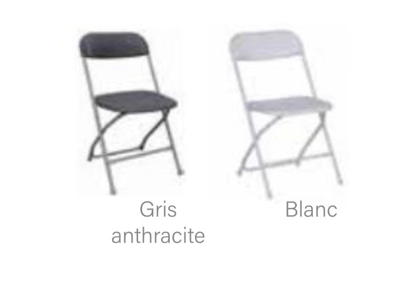 Chaise Pliante Polypropilene M4 NOIR