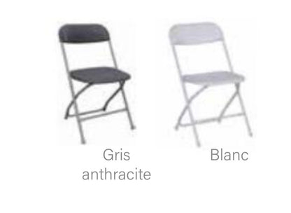 Chaise Pliante Polypropilene M4 NOIR